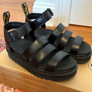 Dr. Martens Black Strappy Sandals